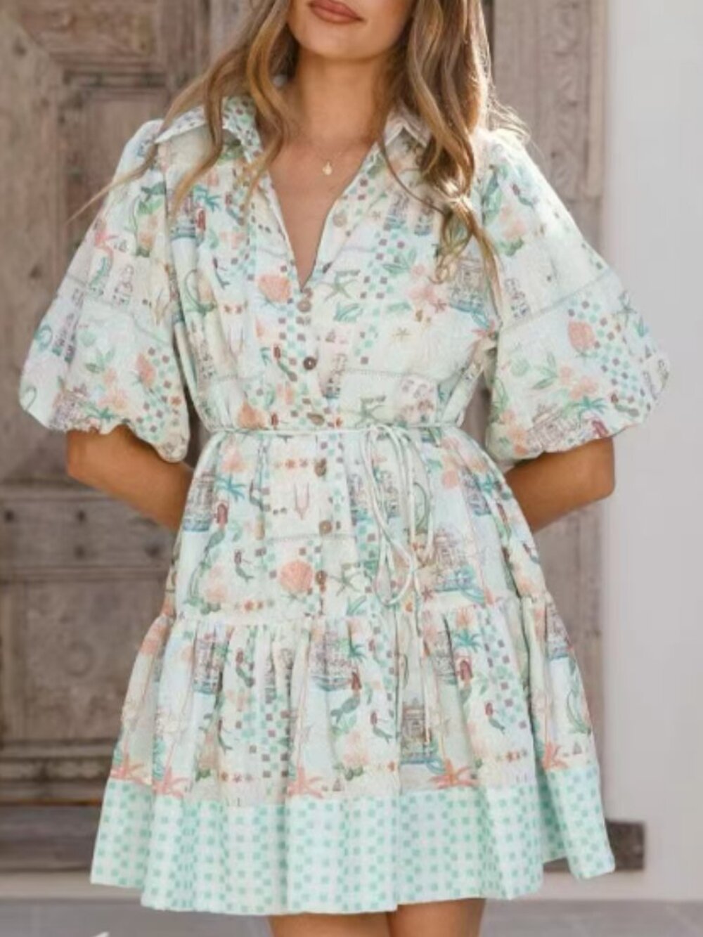 Zimmermann Mini Dress with Floral Print